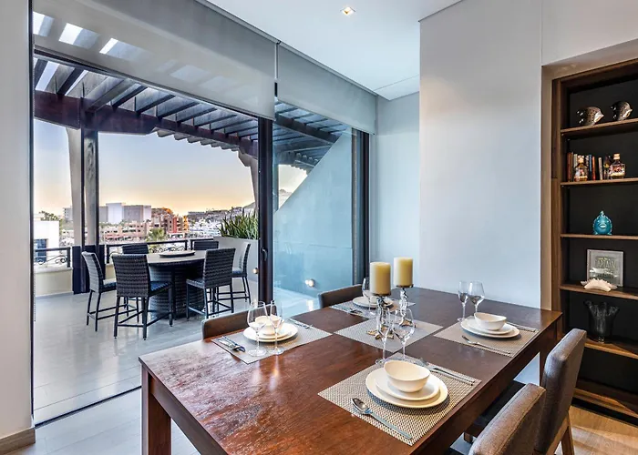 Hot Spot Overlooking Cabo Marina Private Terrace